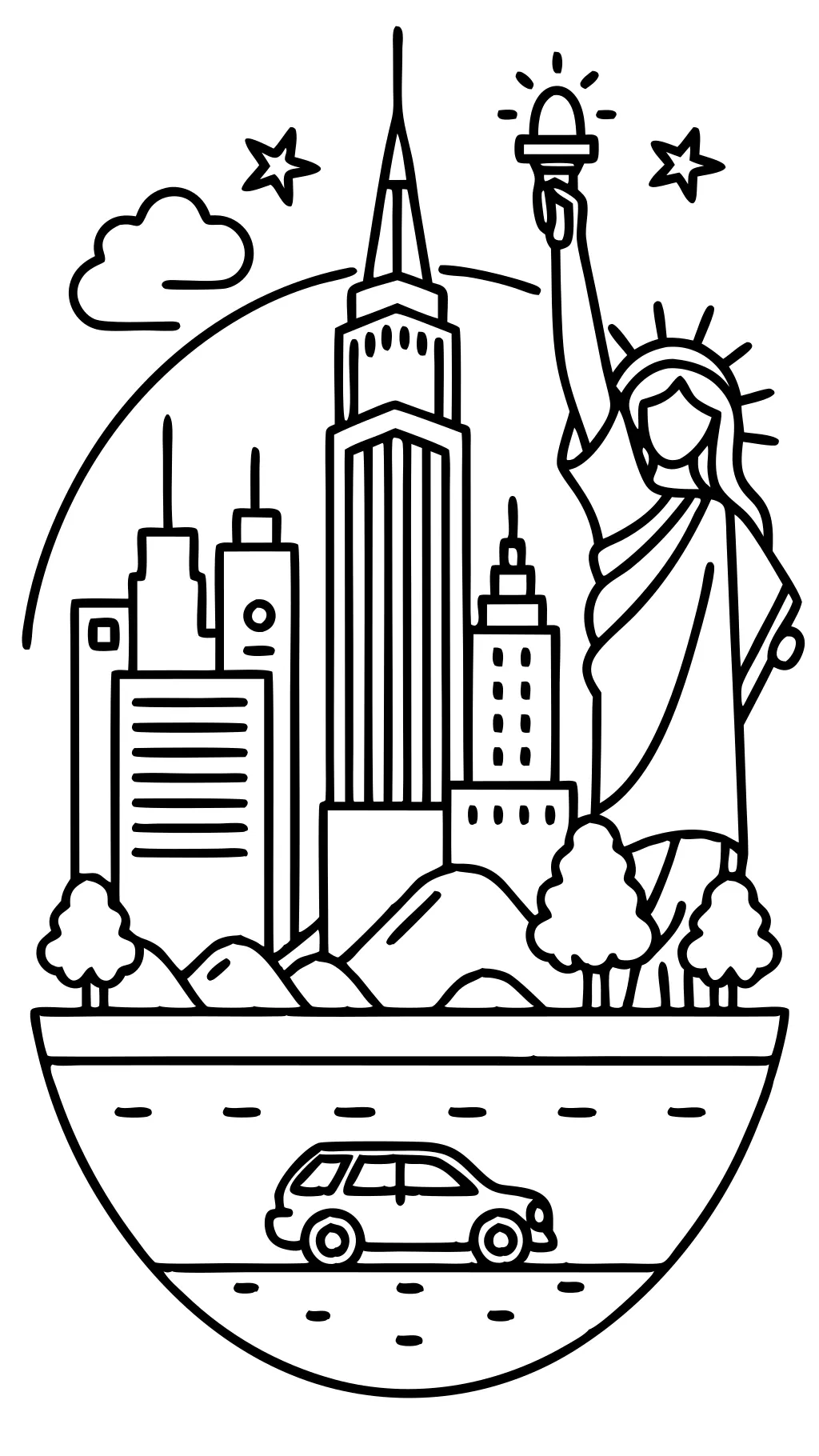 coloring pages nyc